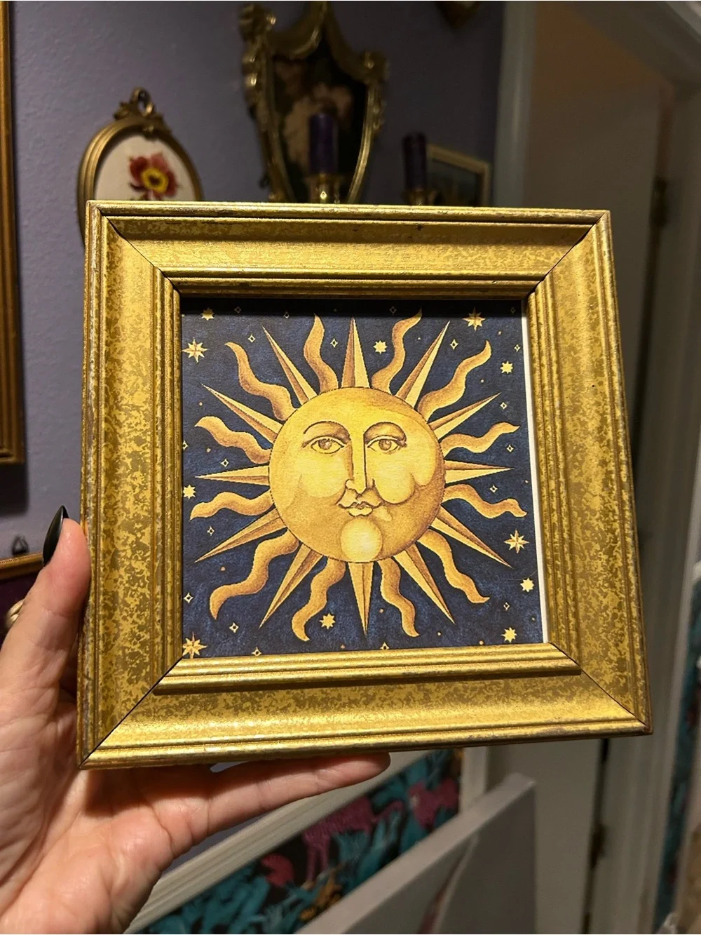 Mary Beth Zeitz Gold Sunburst Framed Wall Art